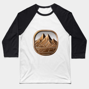 Majestic Mountain Emblem Artwork No. 858 Baseball T-Shirt